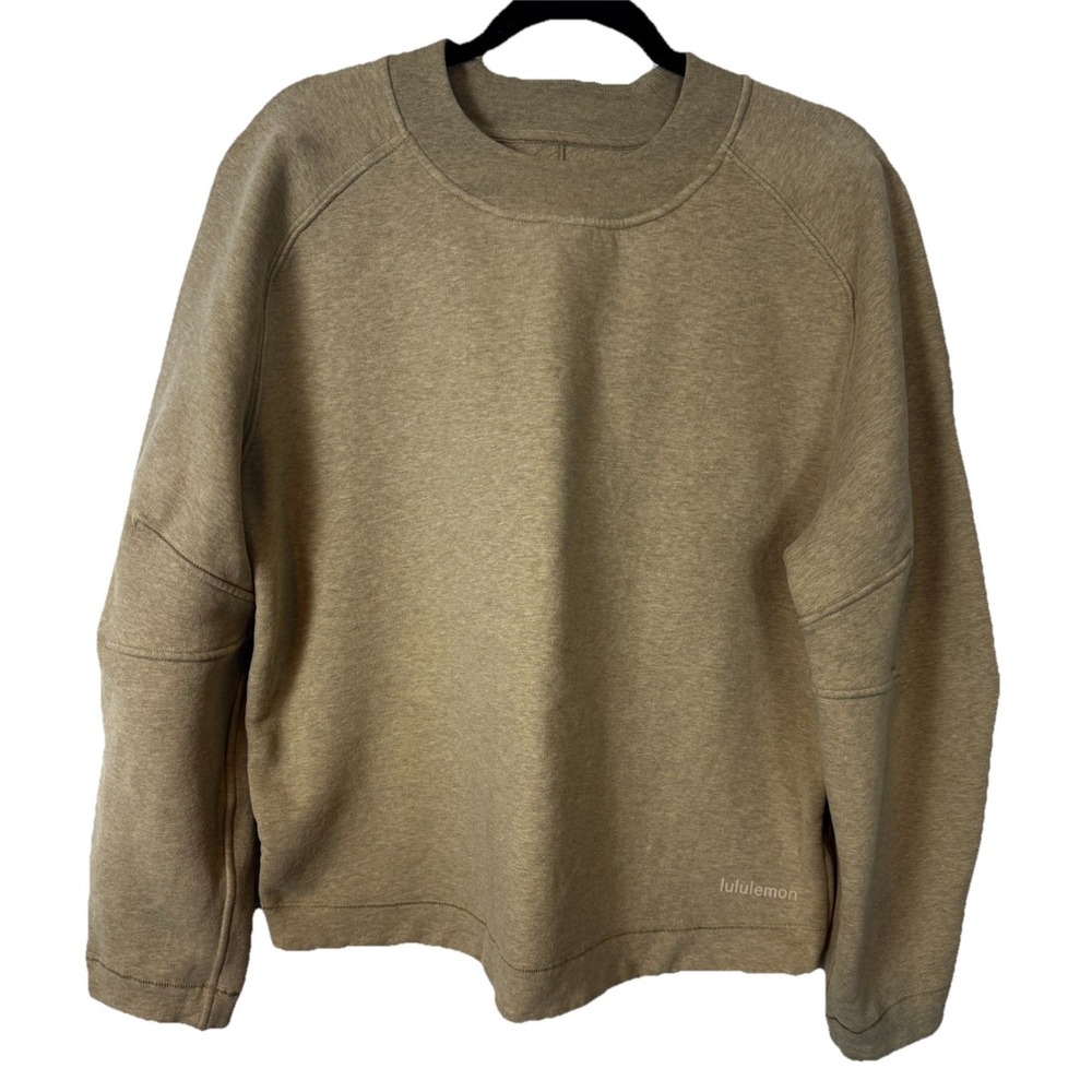 Lululemon Loungeful Relaxed Crewneck Heather Nutmeg (Size 10/L) No Size Tag EUC
